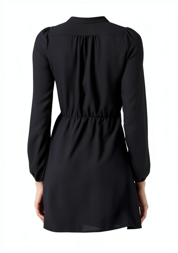 Robe casual femme Naf Naf doublure chic décontracté bleu-3
