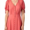 Robe femme Naf Naf casual doublure corail taille 36-1