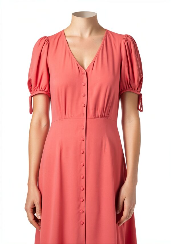 Robe femme Naf Naf casual doublure corail taille 36-1