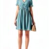 Robe casual femme Naf Naf doublure eucalyptus taille 34-1