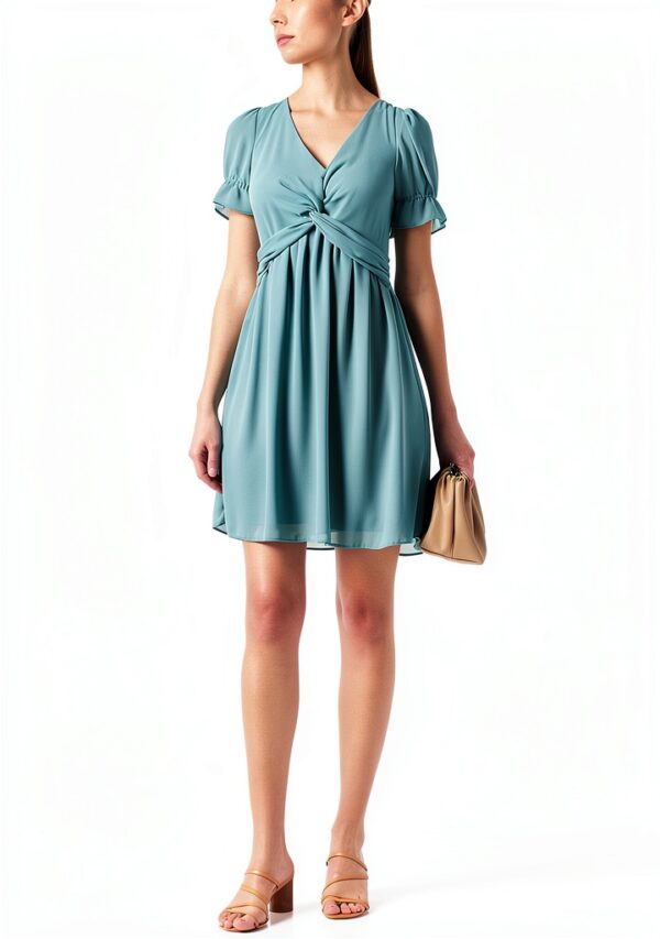 Robe casual femme Naf Naf doublure eucalyptus taille 34-1