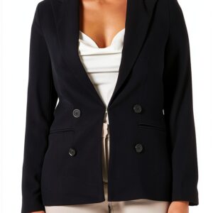 Blazer Naf Noir doublure femme élégant professionnel-0