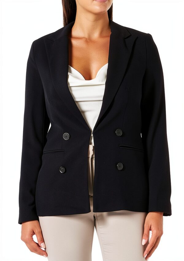 Blazer Naf Noir doublure femme élégant professionnel-0
