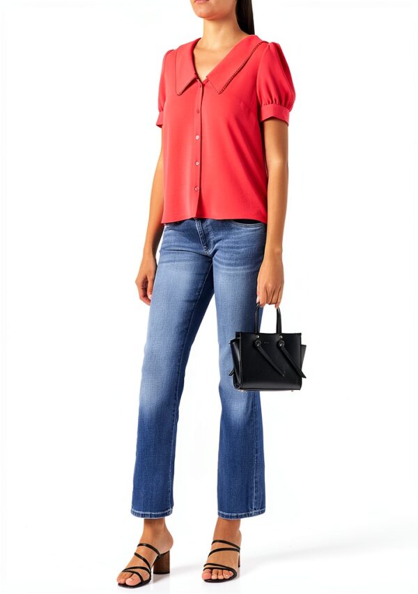 Chemise Naf Naf Femme Sans Doublure Corail Taille 36-1