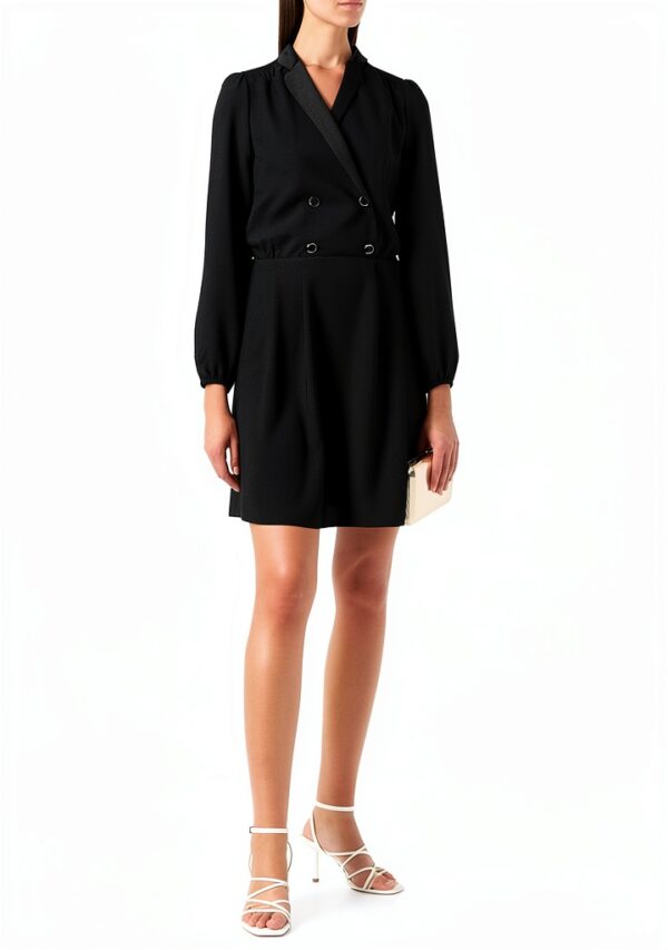 Robe casual femme Naf Naf doublure noir chic décontracté-1