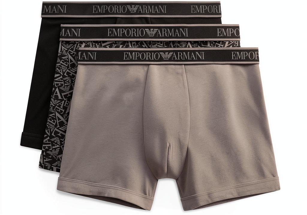 Boxer noir Emporio Armani pour homme