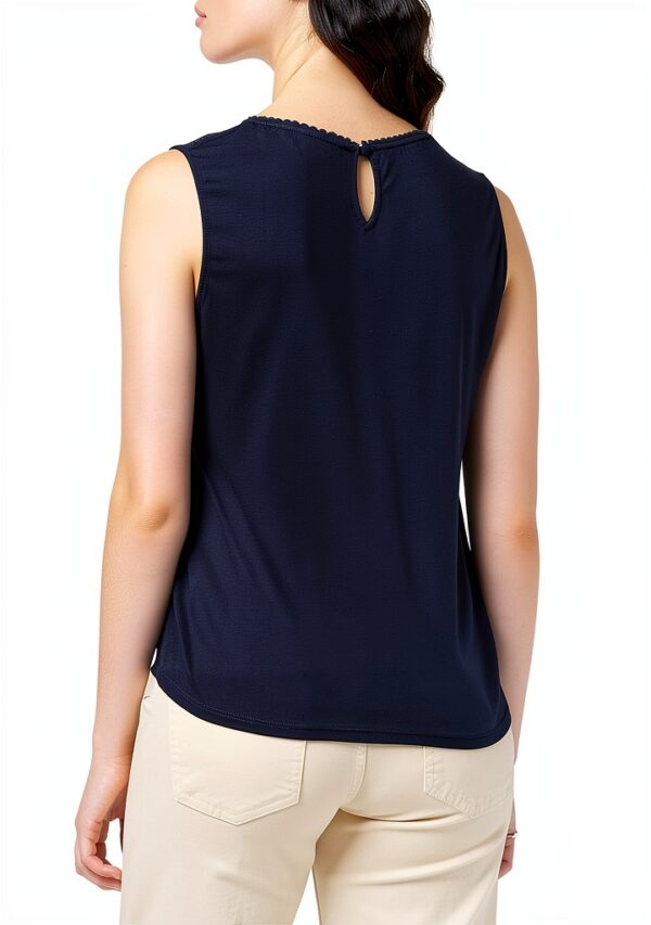 T-shirt Naf Naf femme chic Bleu Marine XS-3