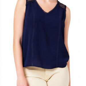 T-shirt Naf Naf femme chic Bleu Marine XS-0