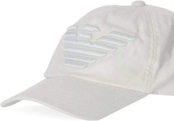 Casquette de baseball Emporio Armani Homme Blanc-1
