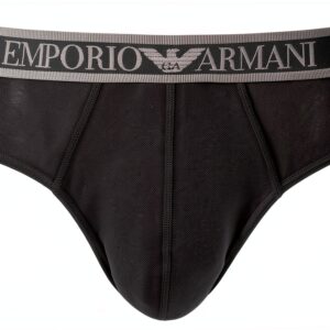 Emporio Armani Slip Homme Coton Extensible Marron Taille L-0