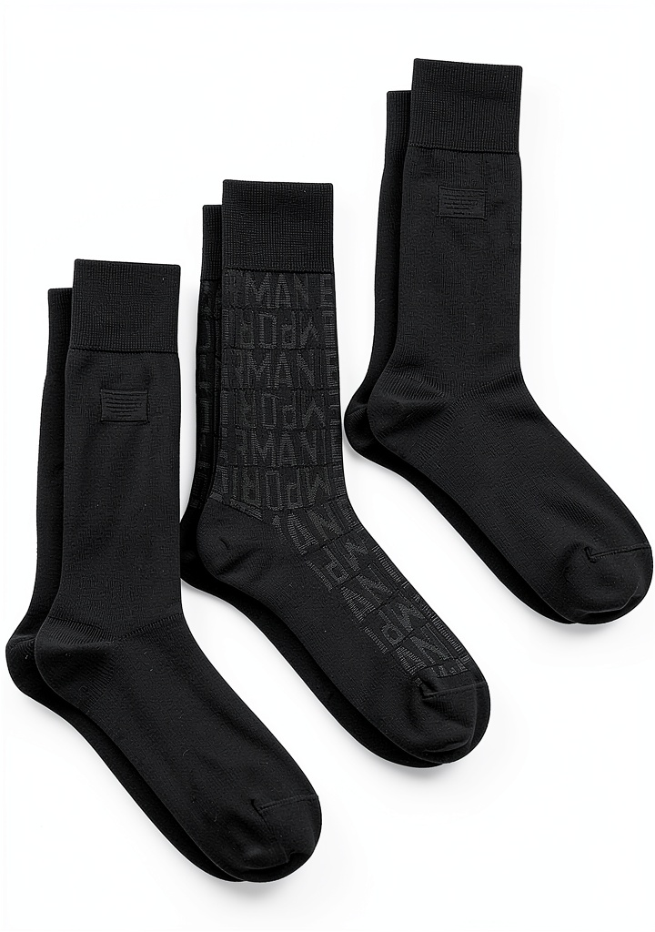 Chaussettes classiques EMPORIO ARMANI en coton extensible