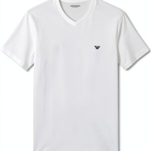 EMPORIO ARMANI T-shirt homme coupe ajustée coton extensible blanc M-0