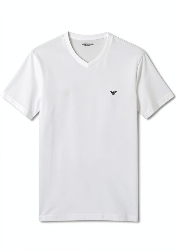 EMPORIO ARMANI T-shirt homme coupe ajustée coton extensible blanc M-0