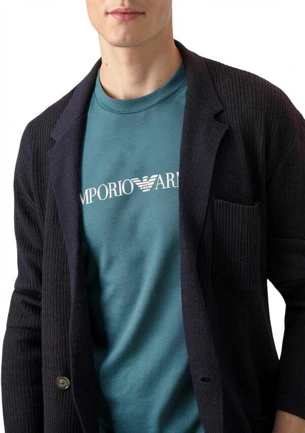 T-shirt homme Emporio Armani 100% coton noir taille L-5