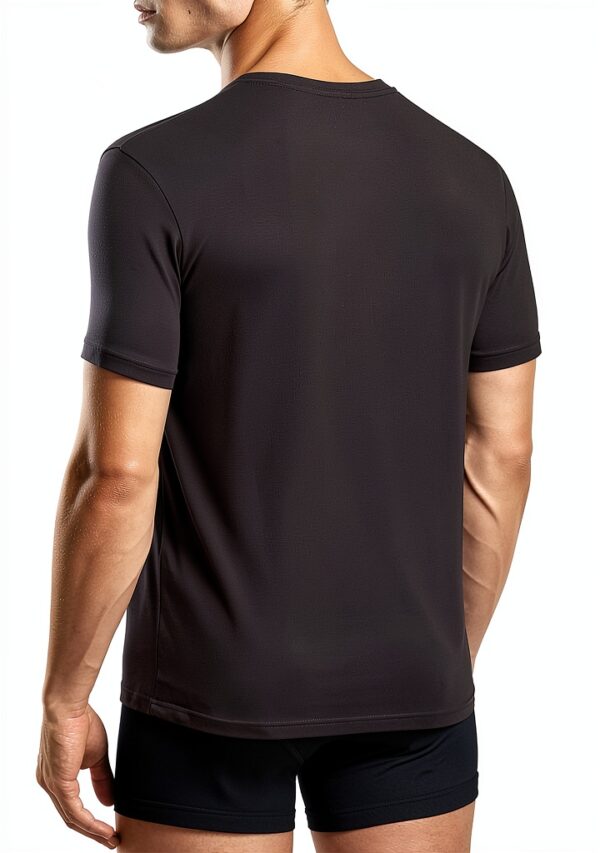 Emporio Armani T-shirt homme coupe ajustée extensible EM000380 Marron-2