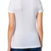 T-shirt femme Giorgio col rond microfibre noir et blanc, coupe ajustée-3