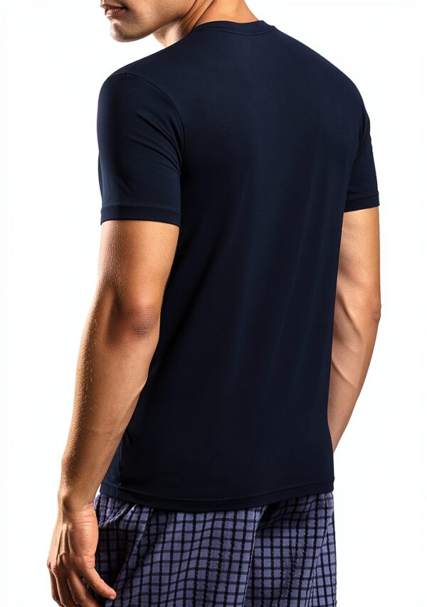 EMPORIO ARMANI T-shirt homme coupe ajustée en coton extensible modèle-3