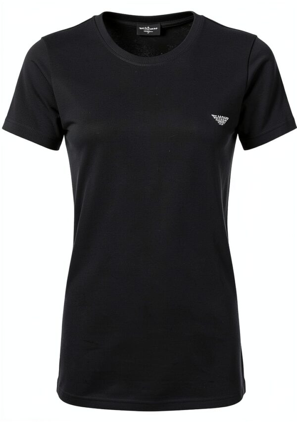 T-shirt col rond femme Giorgio microfibre noir taille M – modèle CC318-1