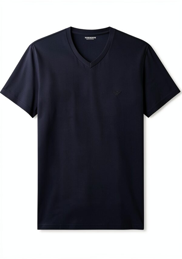 EMPORIO ARMANI T-shirt homme coupe ajustée en coton extensible modèle-0