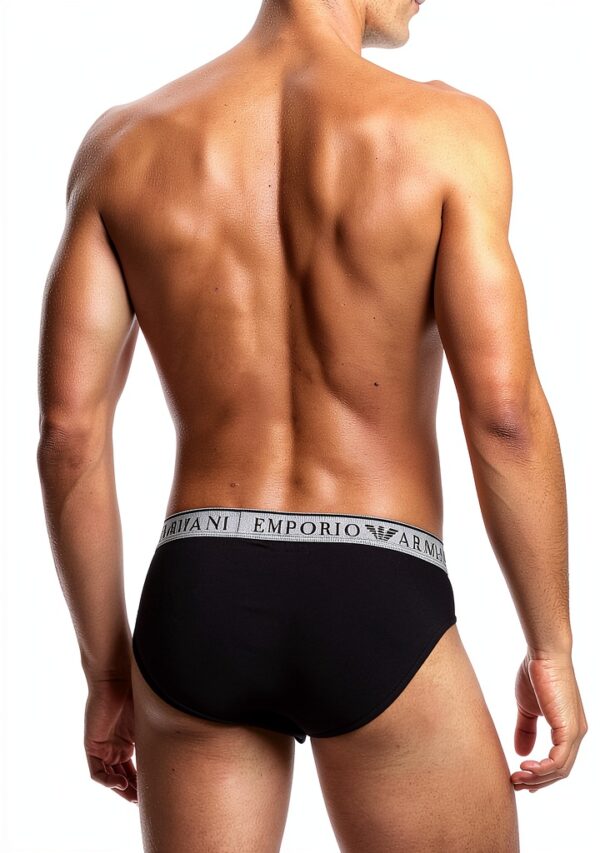 Culotte Emporio Armani EM000251 Coton Extensible Ajustement Parfait-2