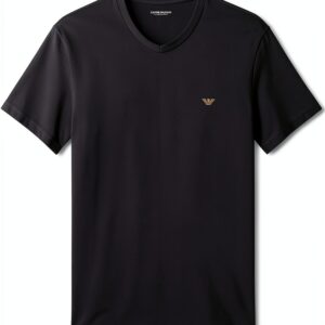 Emporio Armani T-shirt homme coupe ajustée extensible EM000380 Marron-0