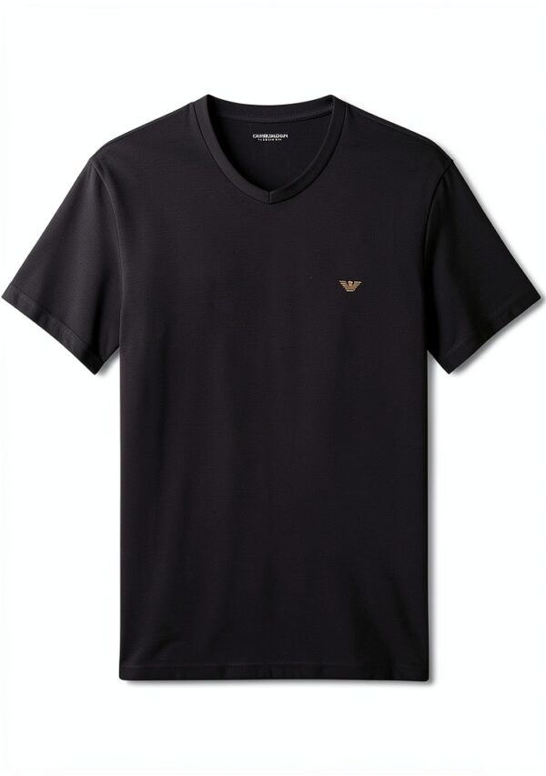 Emporio Armani T-shirt homme coupe ajustée extensible EM000380 Marron-0