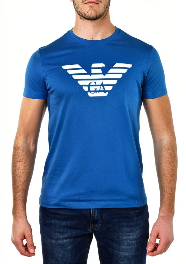 T shirt Emporio Armani Homme Logo Blanc Disponible en Couleurs-0