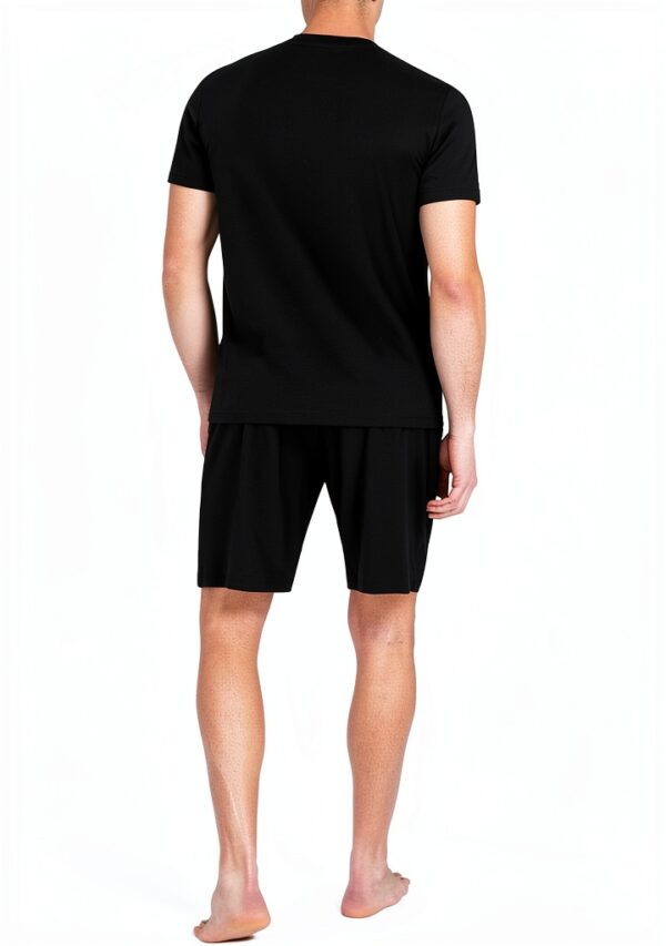 Emporio Armani Pyjama Homme Noir Taille S à XL Confort Décontracté-5