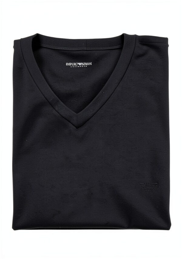 EMPORIO ARMANI T-shirt homme coupe ajustée en coton extensible modèle-2