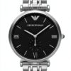 Montre Emporio Armani AR1676 40mm acier noir - étanche 50m-0
