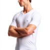 EMPORIO ARMANI T-shirt homme coupe ajustée coton extensible blanc M-2