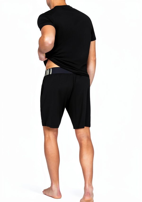 Emporio Armani Pyjama Homme Noir Taille S à XL Confort Décontracté-7