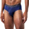 Emporio Armani Slip Homme Inchiostro Bleu Taille Basse Stretch-0