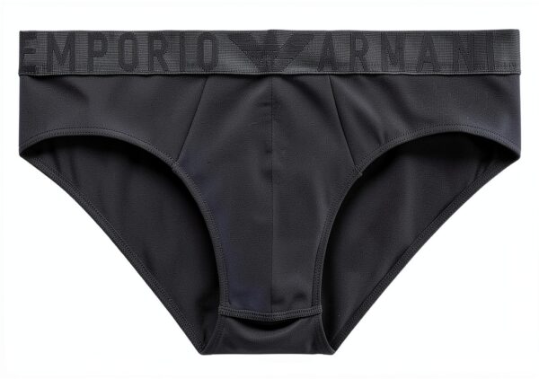 Emporio Armani Slip Homme Microfibre Marron – Ajustement Parfait-0