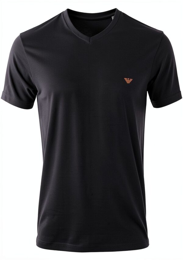 Emporio Armani T-shirt homme coupe ajustée extensible EM000380 Marron-3