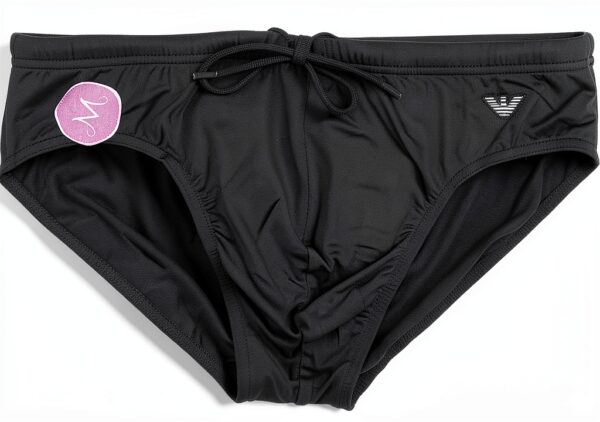 Slip de bain homme EMPORIO ARMANI noir coupe durable confortable-0