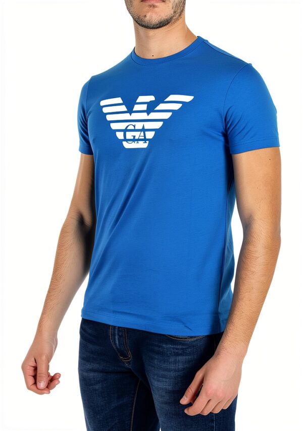 T shirt Emporio Armani Homme Logo Blanc Disponible en Couleurs-1
