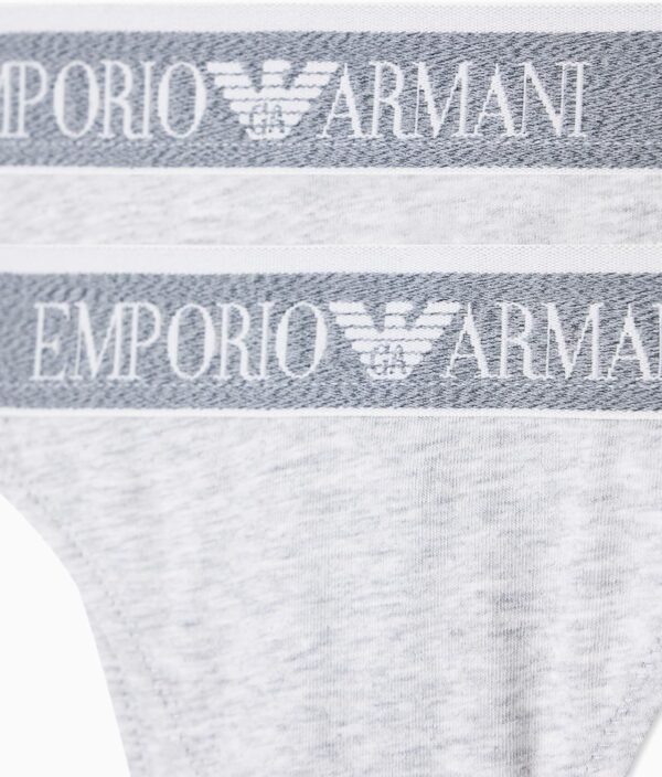 String femme Emporio Armani – Coton doux, modèle EW000405, gris/blanc-3