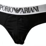 Slip EMPORIO ARMANI Homme Coton Élasthanne Marine L-0