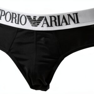 Slip EMPORIO ARMANI Homme Coton Élasthanne Marine L-0