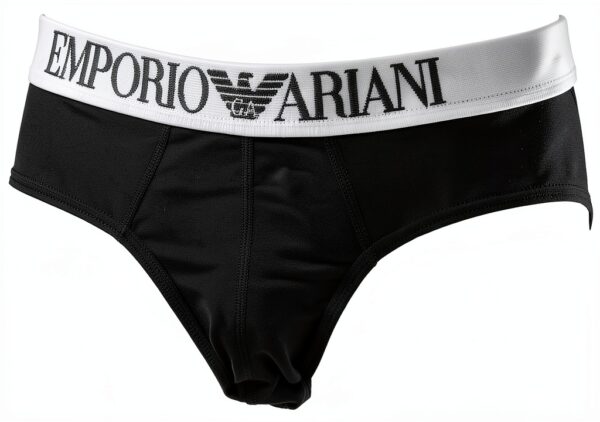 Slip EMPORIO ARMANI Homme Coton Élasthanne Marine L-0