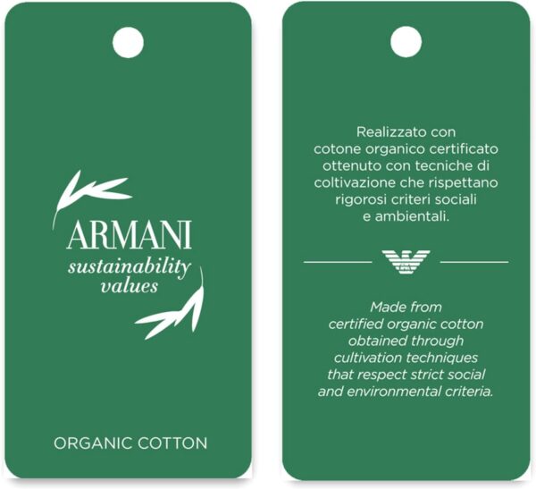 String femme Emporio Armani – Coton doux, modèle EW000405, gris/blanc-5