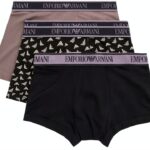 Emporio Armani 3-Pack Trunk Maillot Homme Confortable Couleurs Mixte-0