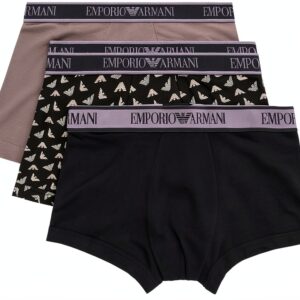 Emporio Armani 3-Pack Trunk Maillot Homme Confortable Couleurs Mixte-0