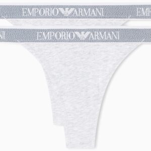 String femme Emporio Armani – Coton doux, modèle EW000405, gris/blanc-0