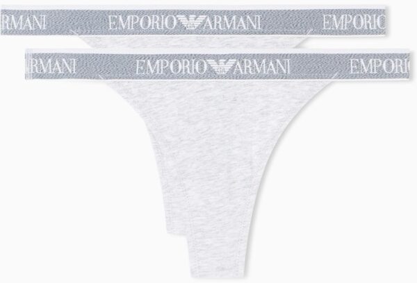 String femme Emporio Armani – Coton doux, modèle EW000405, gris/blanc-0