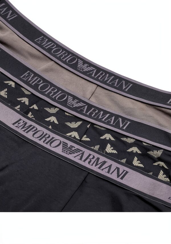 Emporio Armani 3-Pack Trunk Maillot Homme Confortable Couleurs Mixte-2