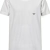 Emporio Armani T-Shirt Homme col rond brillant logo blanc S M L XL-0