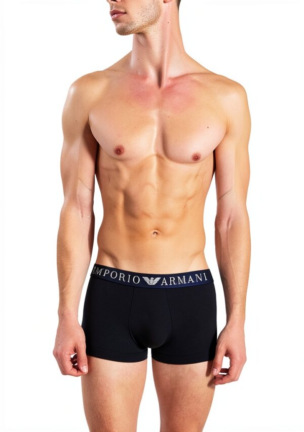 Emporio Armani Shorts Homme 111389CC729 Marine XL en Coton Élasthanne-4