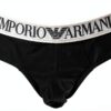 Slip EMPORIO ARMANI Homme Coton Élasthanne Marine L-1